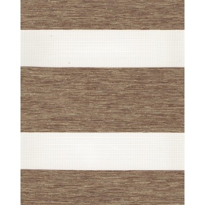 Ролеты тканевые Сильвер зебра цвет коричневый